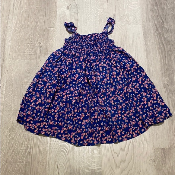 New Carter/'s Girls Smocked Tropical Floral Summer Dress NWT 4 Kid Jersey Cotton
